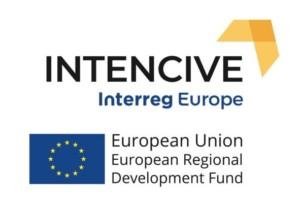 Intencive -hankkeen, Interreg Europe -ohjelman ja Euroopan unionin rakennerahaston logot.