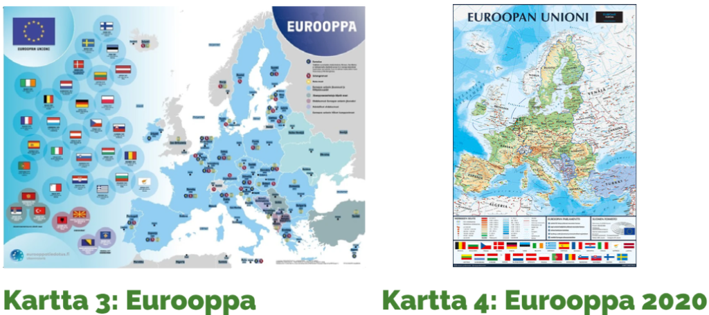 Esittelykuvat EU:n kartoista