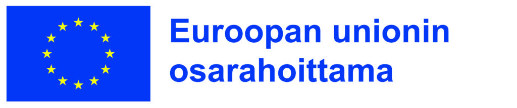 EU-lippulogo, jossa teksti Euroopan unionin osarahoittama.