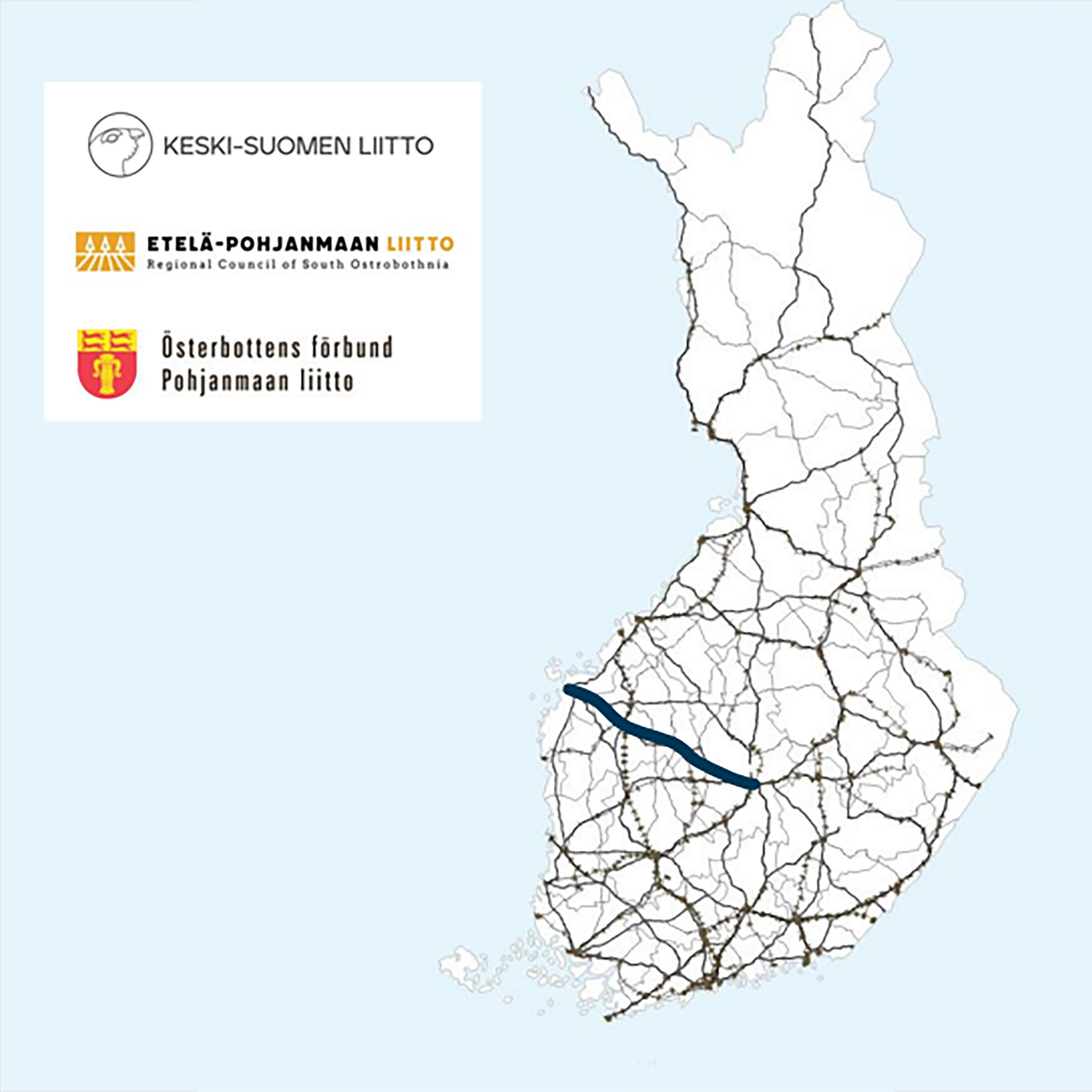 Vaasan, Seinäjoen ja Jyväskylän välisissä yhteyksissä on runsaasti  kehitettävää - Etelä-Pohjanmaan liitto