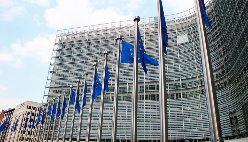 Berlaymont-rakennus Brysselissä.